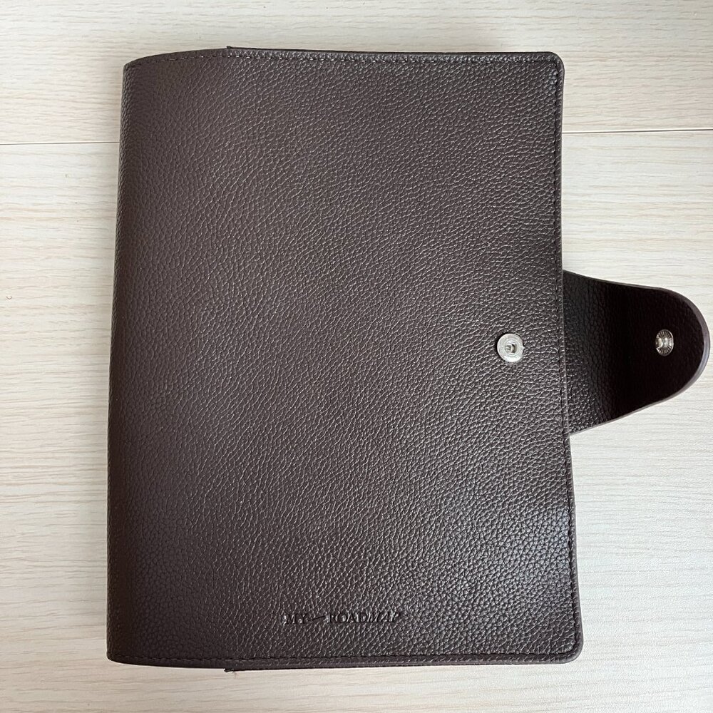 Brown Leather Half Letter/A5 Planner Folio